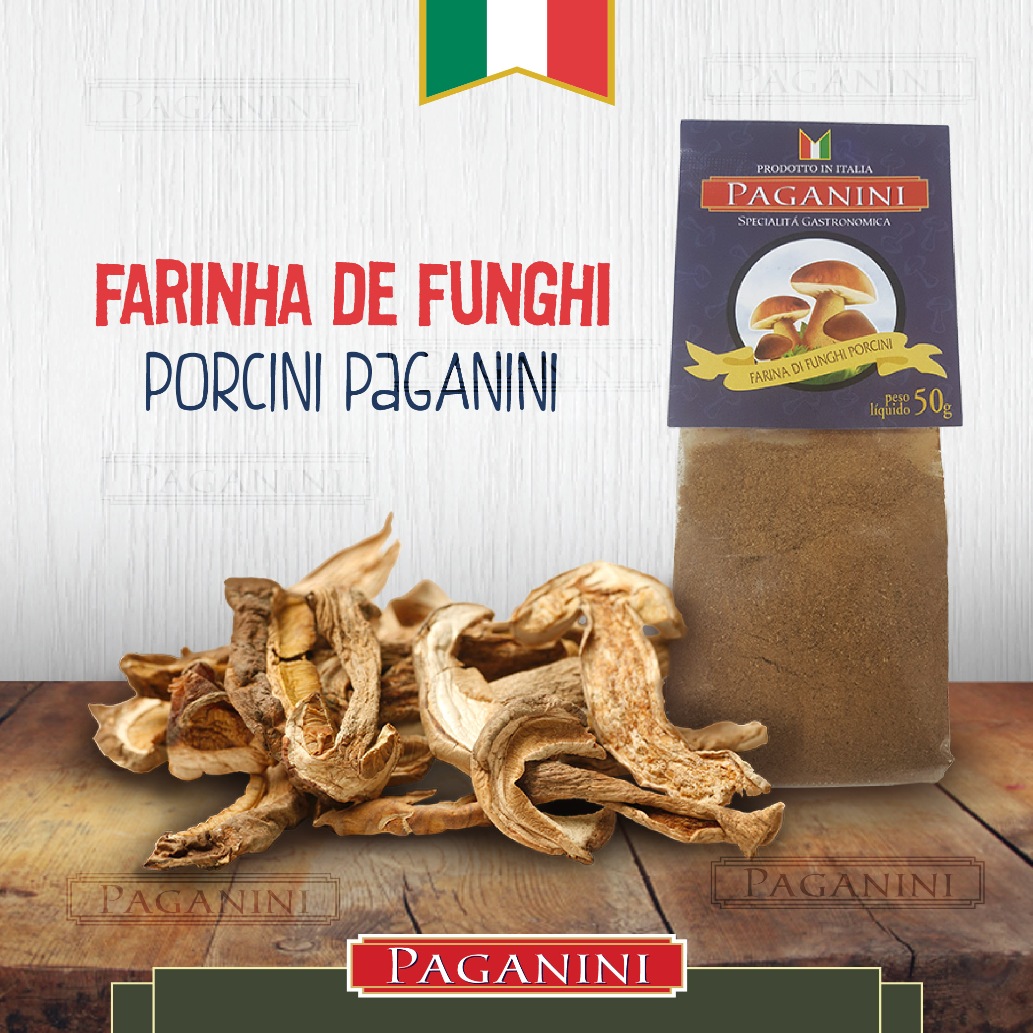 Farinha de Funghi Porcini Paganini