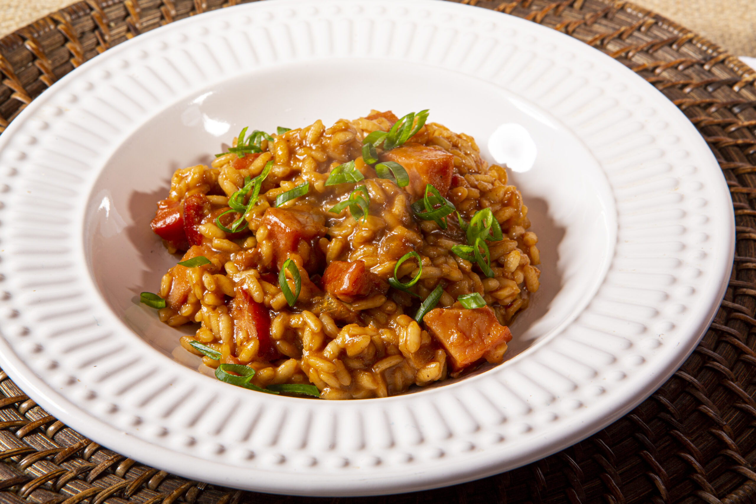 risoto com costelinha defumada