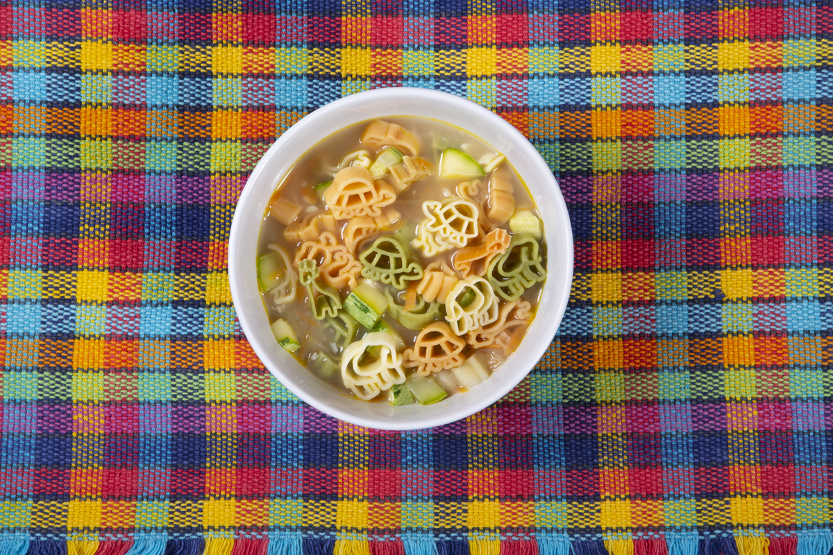 receita de massa Bichinhos Paganini com caldo de feijão