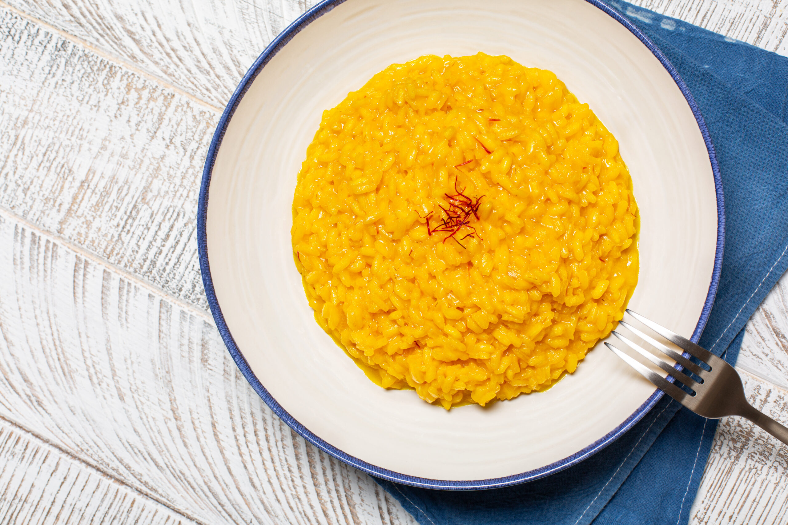 risoto com açafrão