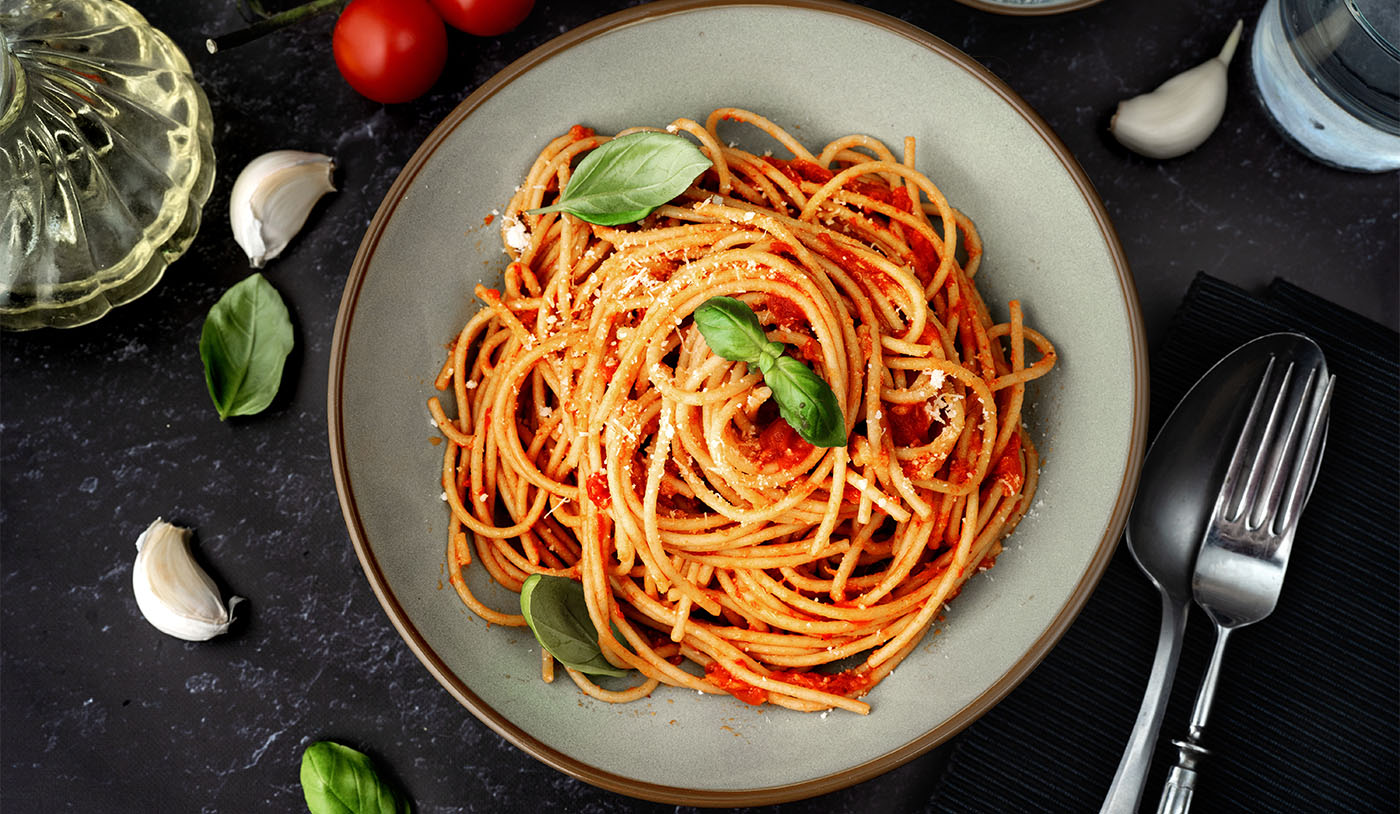 spaghetti molho de tomate