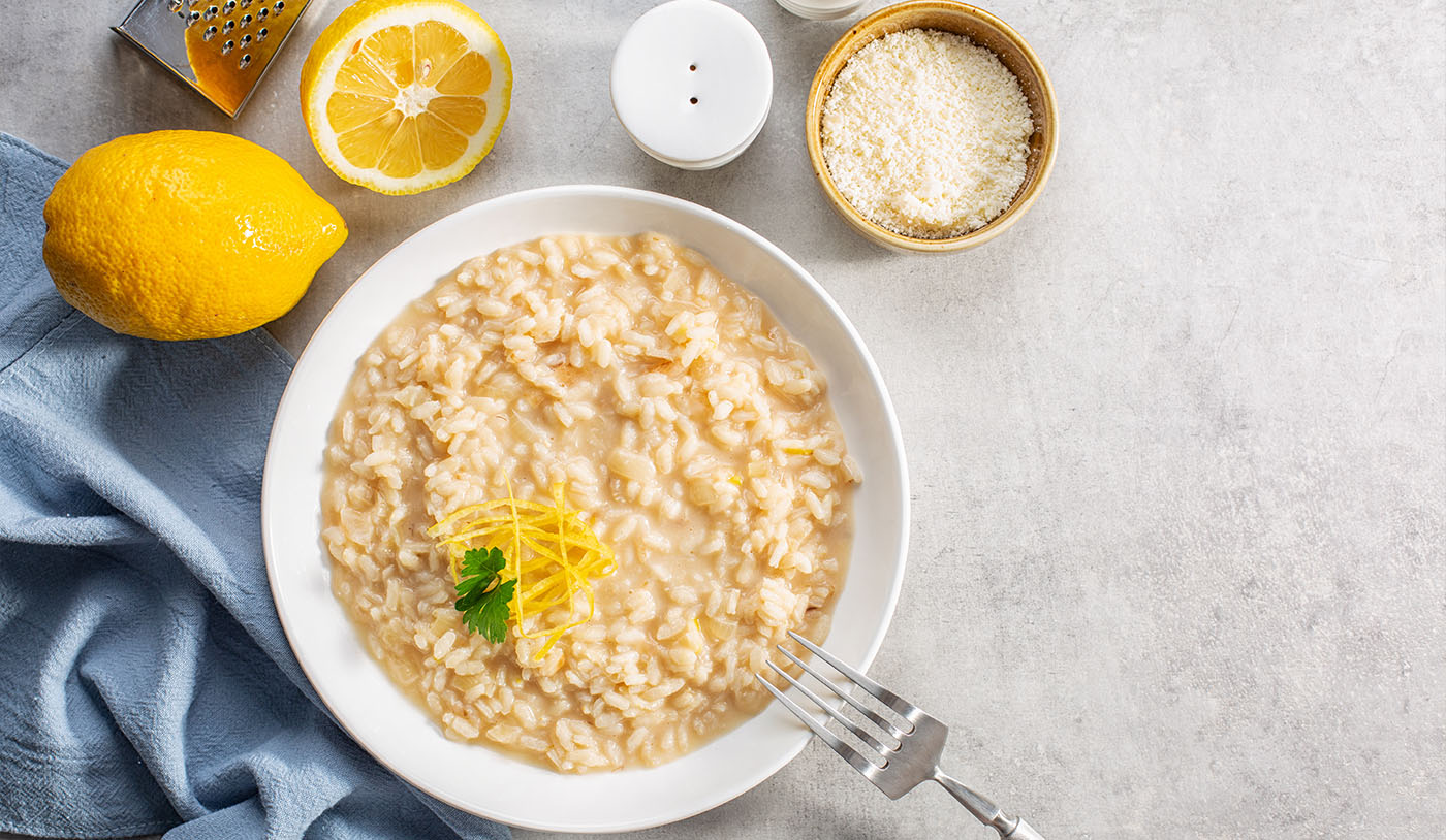 risoto de limão siciliano